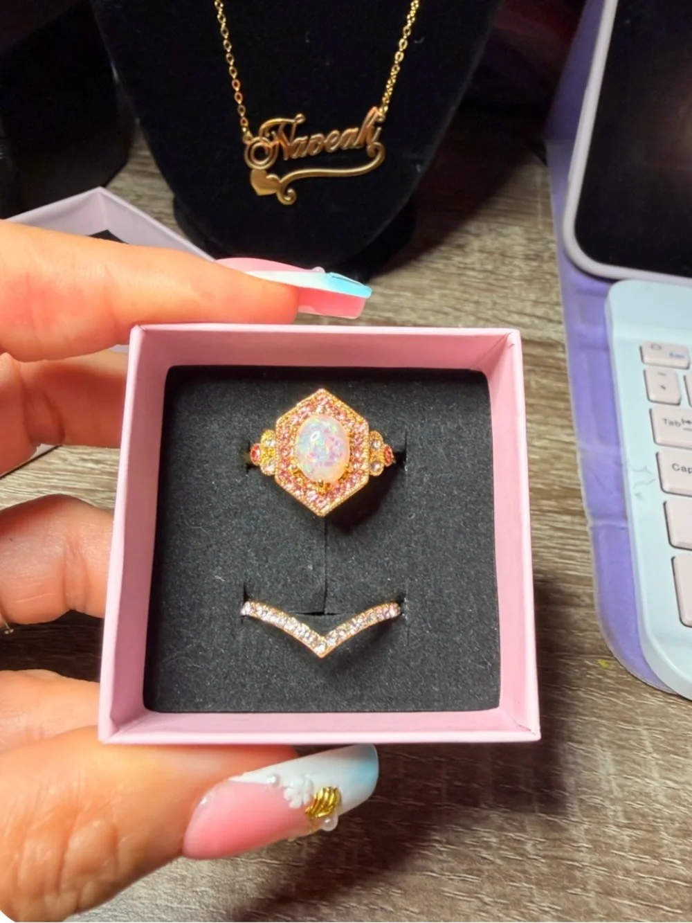 N/A pink opal